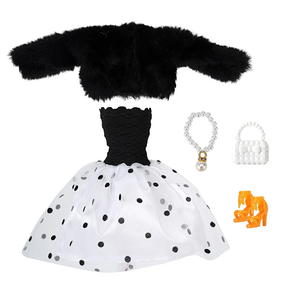 Fashion 30cm Doll Handmade Hoodies Doll Sports Sweatshirt Shorts Skirt Outfits For 1/6 DIY Doll Clothes Accessories