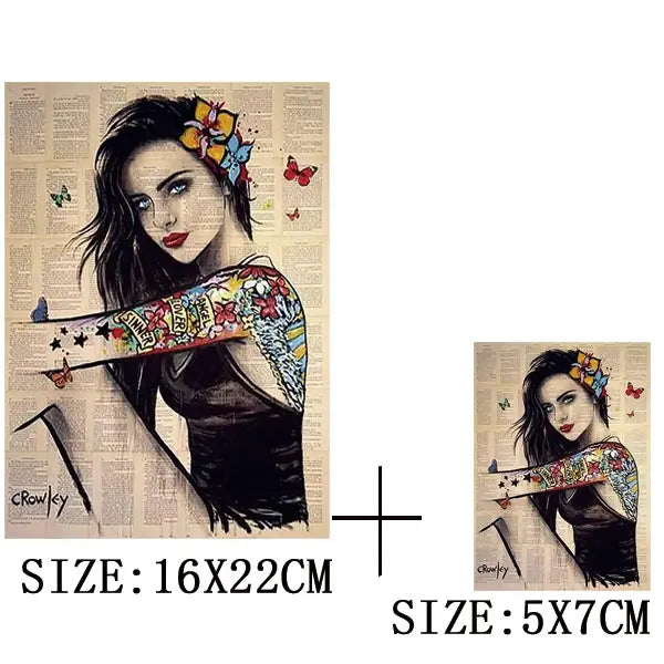 Funny Graffiti Iron On Transfer For Clothing DIY Retro Heat Sticker On T-shirt Hoodies Exquisite Pictures Patches On Clothes