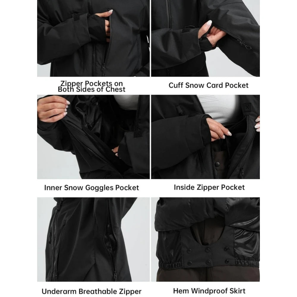 New Multi Functional Unisex Skiing Jackets Outdoor Sport Waterproof Ski Coats Winter Insulated Snow Coat Mountain Men Hoodies