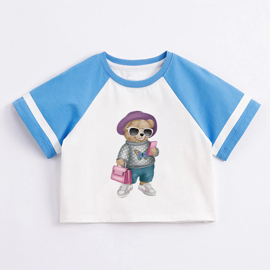 Medium Bear Iron On Patches Transfers Vinyl Thermal Press A-Level Washable Diy Hoodies Tops Patch Iron Children Clothes
