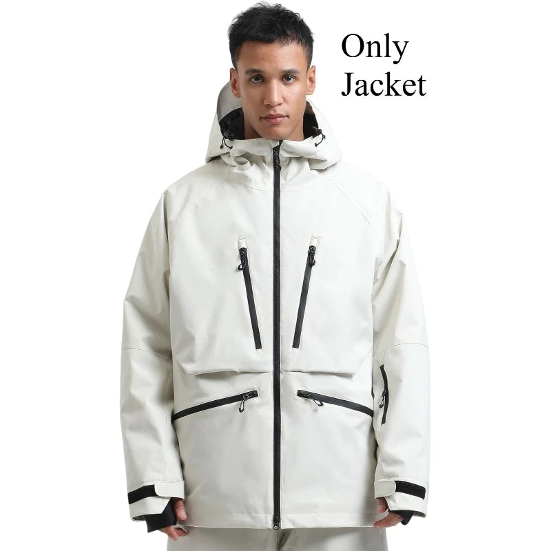 New Multi Functional Unisex Skiing Jackets Outdoor Sport Waterproof Ski Coats Winter Insulated Snow Coat Mountain Men Hoodies