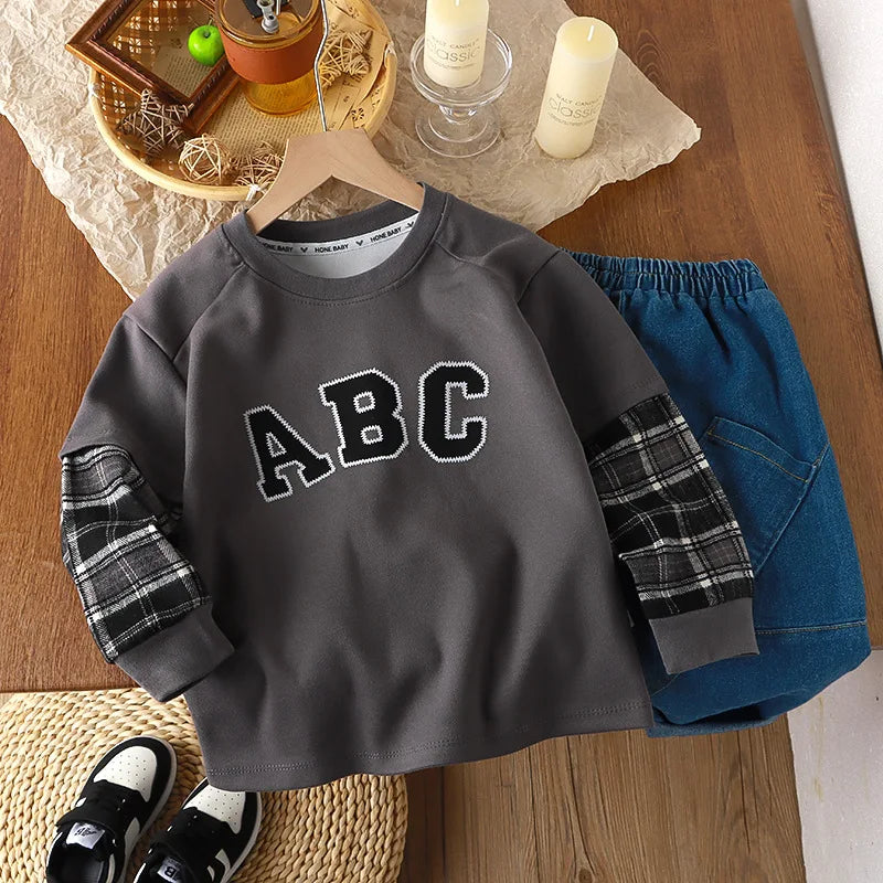 Children's Spring Autumn Hoodies Sweater for Boys and Girls Outdoor Sportswear Clothing