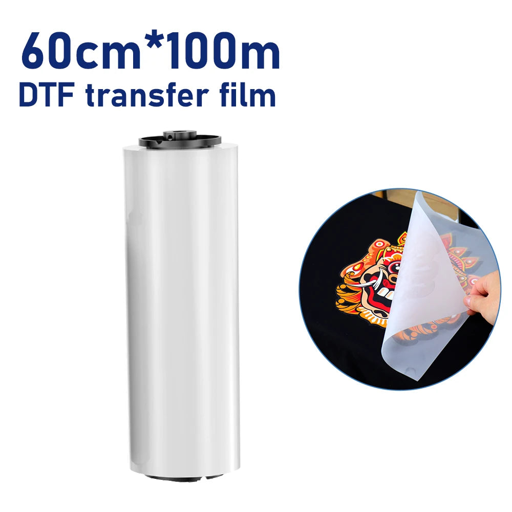 Colorsun DTF Transfer paper PET Roll Film DTF PET film DTF Film for Printing On T-shirt Hoodies Shoes PET Film Rolls