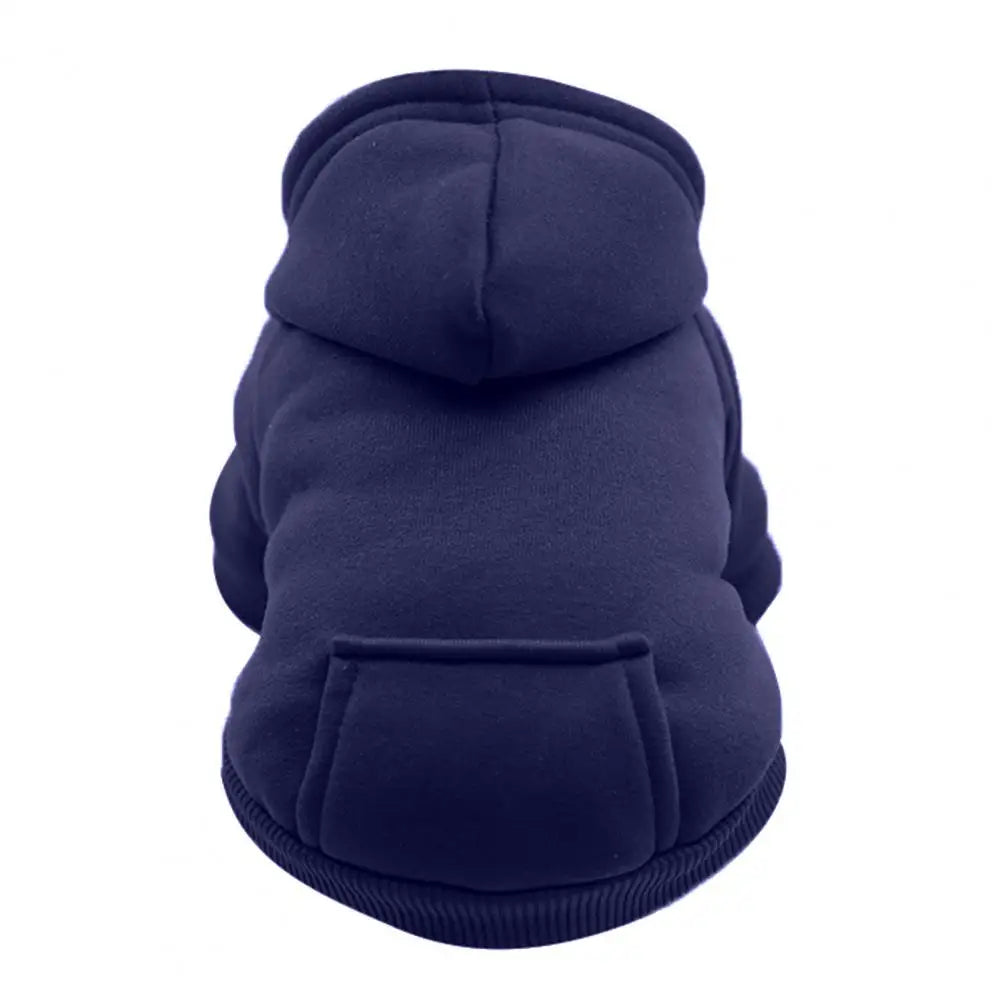 Dog Hoodies Puppy Pet Hooded Sweatshirt Autumn Winter Two-legged Pocket Cat Dog Clothes