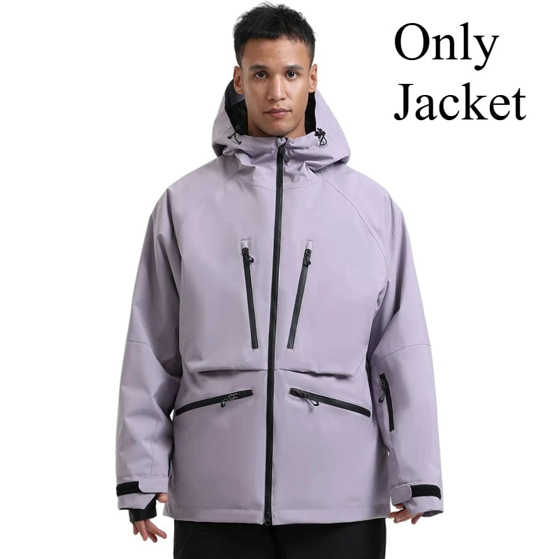 New Multi Functional Unisex Skiing Jackets Outdoor Sport Waterproof Ski Coats Winter Insulated Snow Coat Mountain Men Hoodies