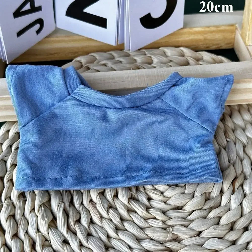 10/15/20cm Cotton Doll Clothes Elastic Mini Clothes Idol Doll Outfit Hoodies T-shirt Sweaters Fashion Style Toys Accessories