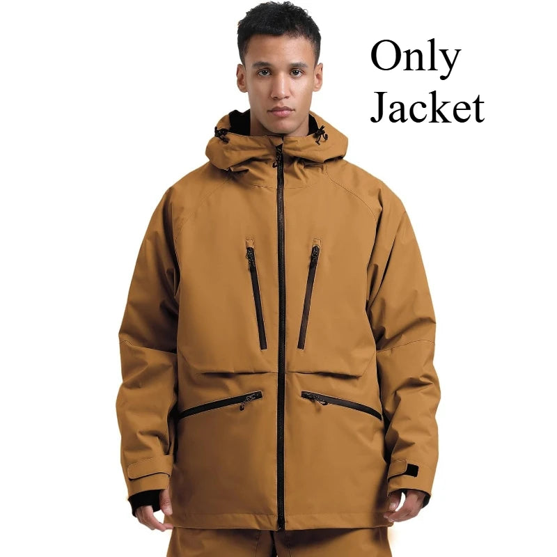 New Multi Functional Unisex Skiing Jackets Outdoor Sport Waterproof Ski Coats Winter Insulated Snow Coat Mountain Men Hoodies