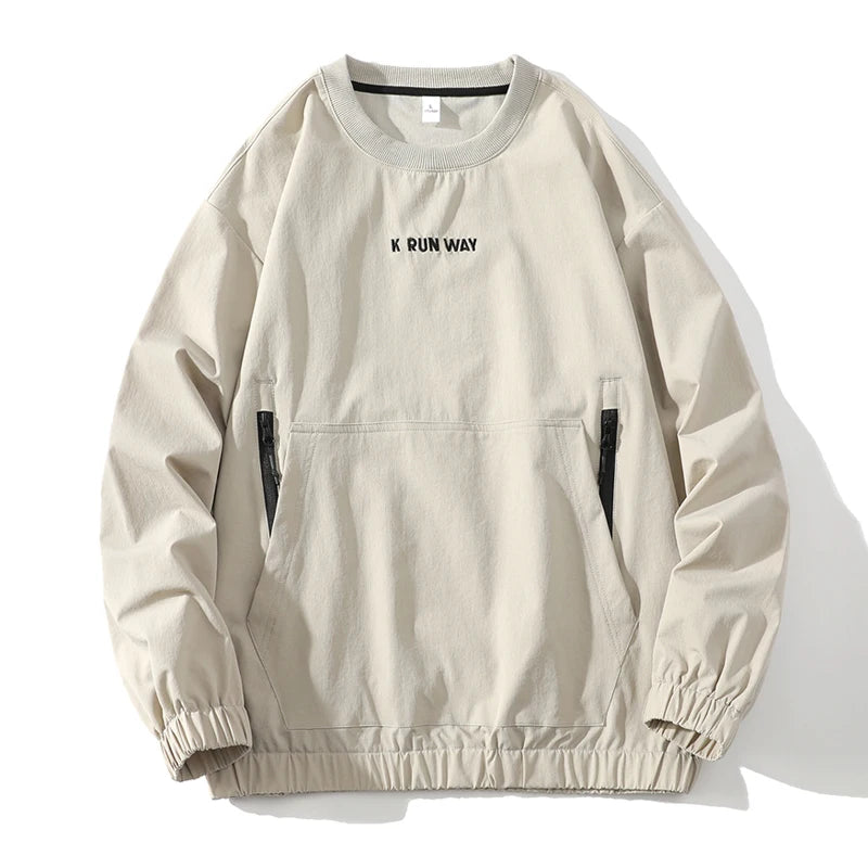 Autumn Spring 2024 Hoodies Sweatshirt For Men's Grey Blue Hip Hop Punk Pullover Streetwear Casual Fashion Clothes OverSize 5XL