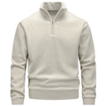 Men's Polar Fleece Stand-Collar Hoodies Autumn Winter Fashion Half-Zip Long-Sleeve Pullover Sweatshirt Warm Men's Hiking Jackets
