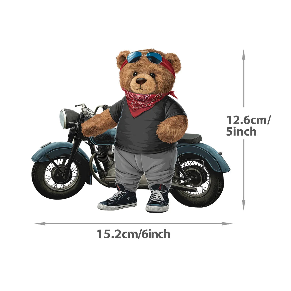 Medium Bear Iron On Patches Transfers Vinyl Thermal Press A-Level Washable Diy Hoodies Tops Patch Iron Children Clothes