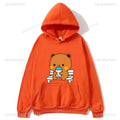 Trendy New Couple Hoodies Bubu with Dudu Drinking Juice Sweatshirts Cartoon Cute Panda Bear Hoodies Kawaii Y2k Top Sudaderas
