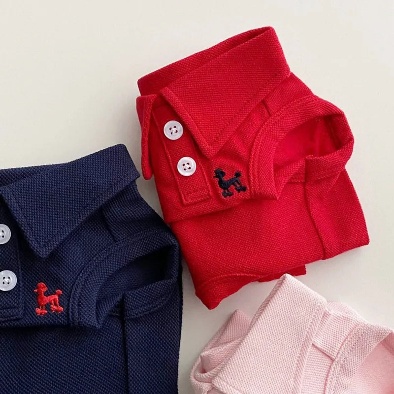 Dog Polo Shirts Cotton Solid Dog Vest Summer Puppy Clothes for Small Dog Pet T Shirt Chihuahua Bichon Dog Hoodies Cat Clothing